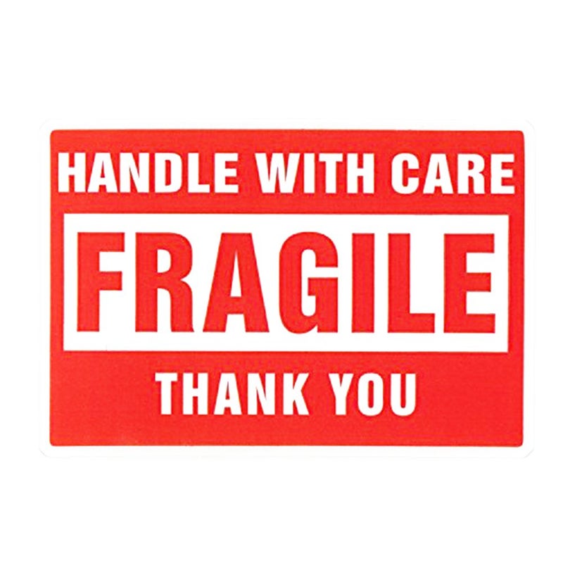 SJPACK 4 Rolls 3'' x 5'' Fragile - Handle with Care - Thank You Shipping Labels Stickers (500 Labels/Roll) - Image 2
